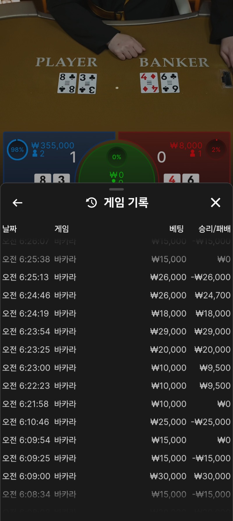 소액바카라6연승