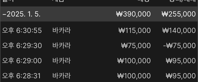 돌발 바카라 후기