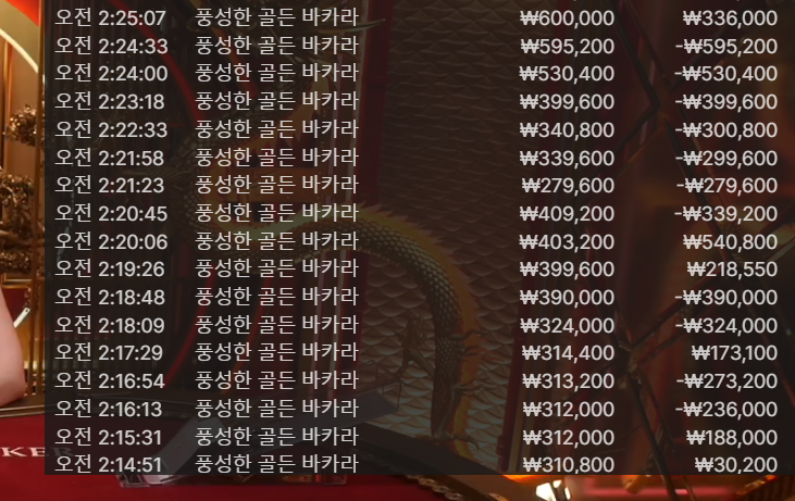 바카라 7연패