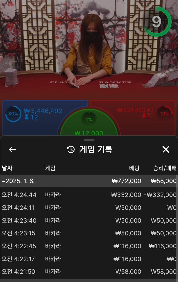 호넷 새벽 바카라