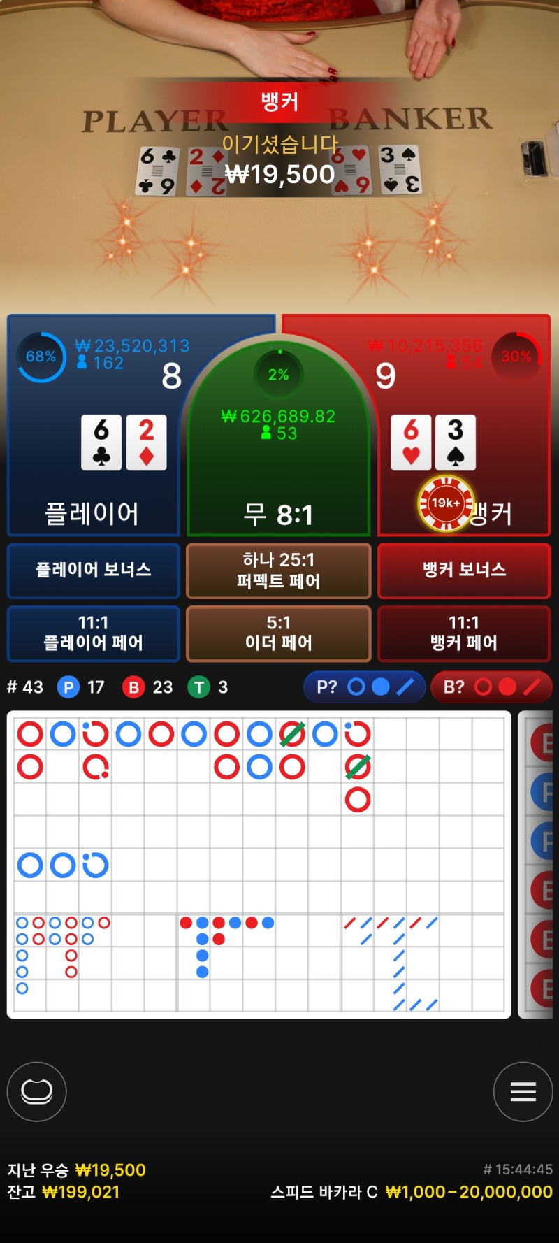 소액 바카라 뒷발 고맙네 ㅎㅎ