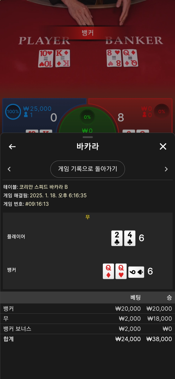 바카라 소액 연타 타이성공