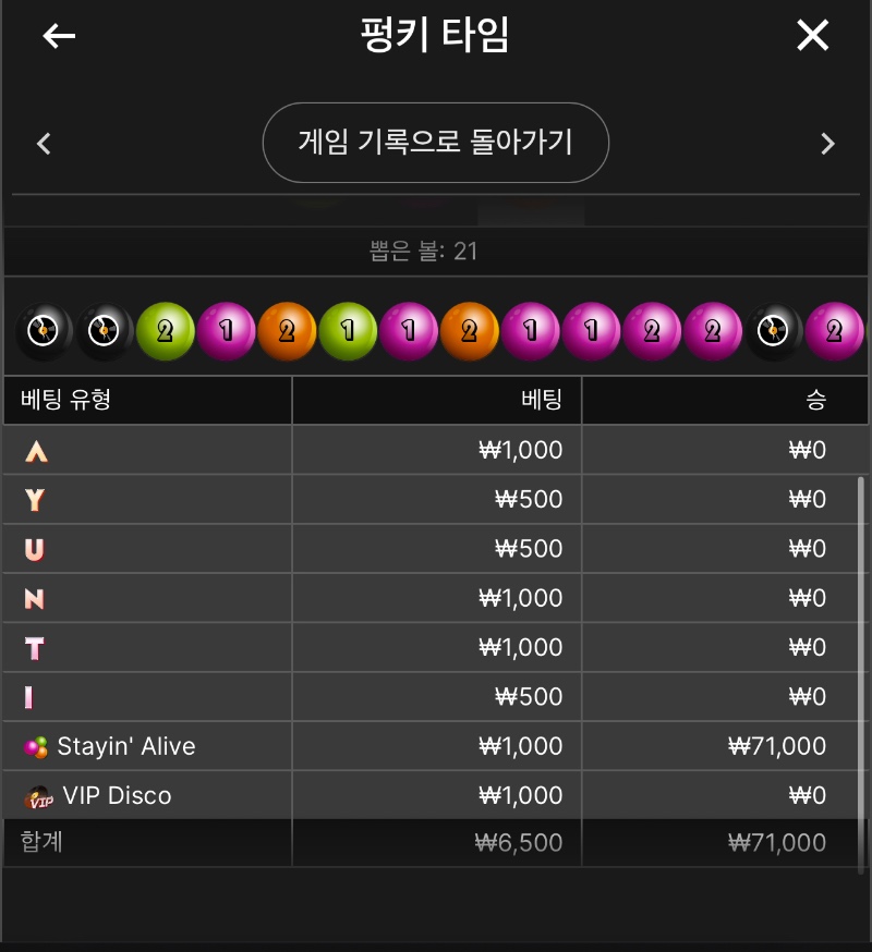 새벽 겜쇼 펑키타임