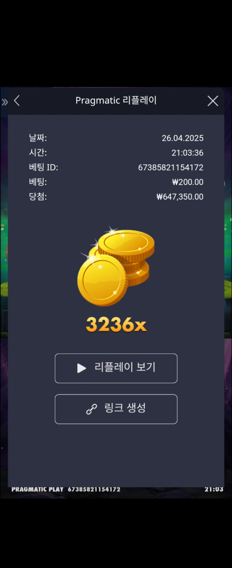 멀린 3236배