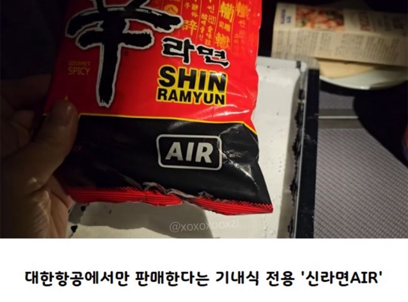 대한항공 전용 라면