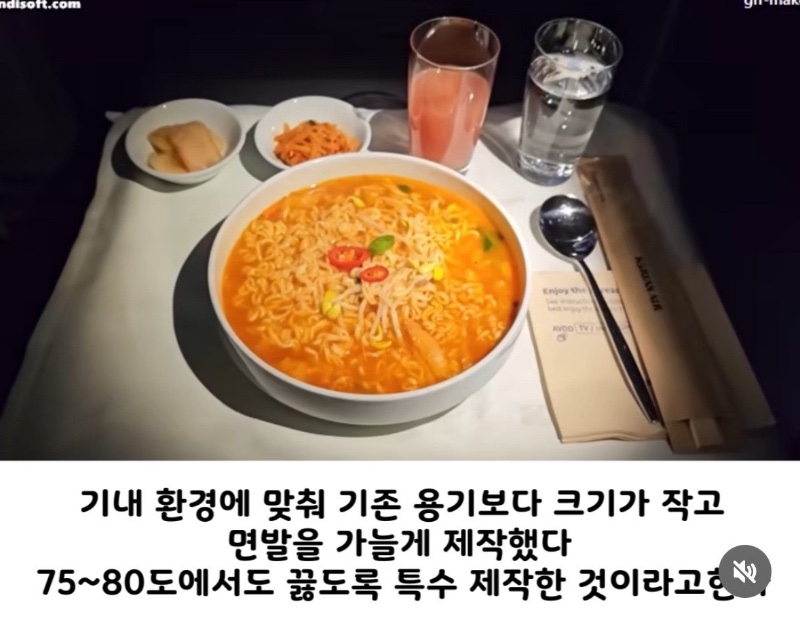 대한항공 전용 라면