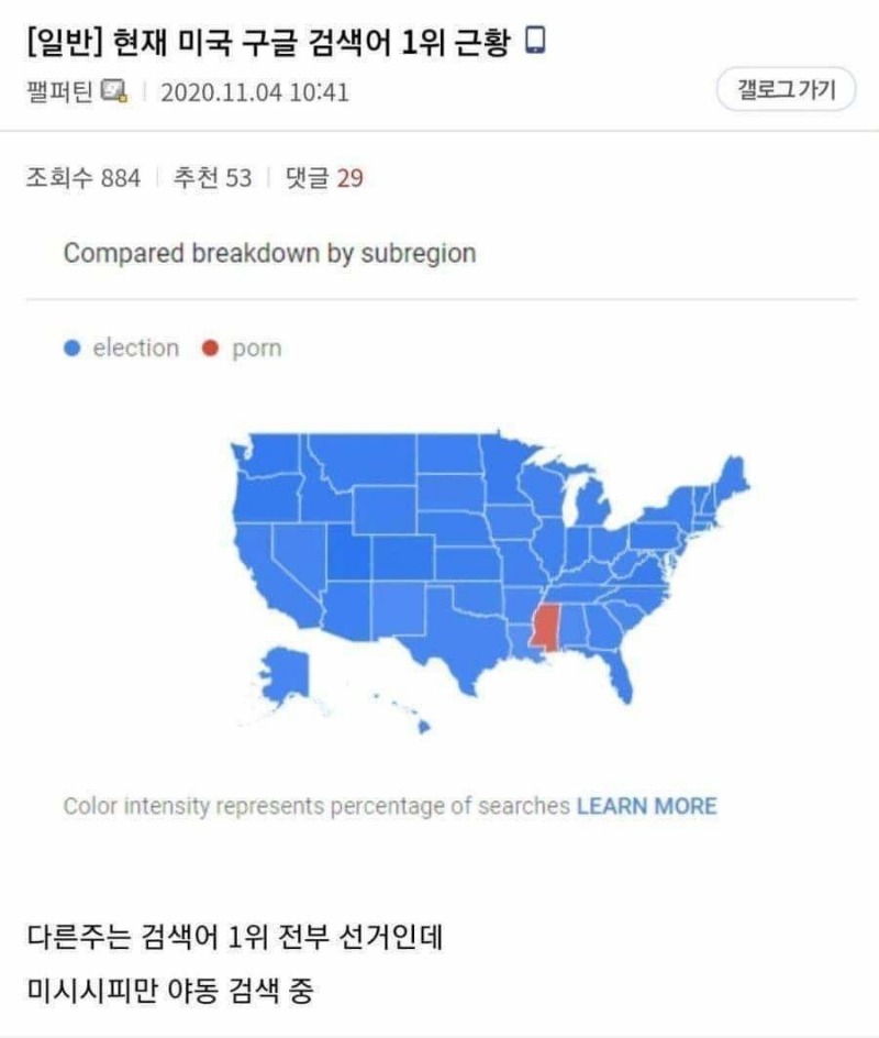 선거보다 다른거에 관심 있는 동네.