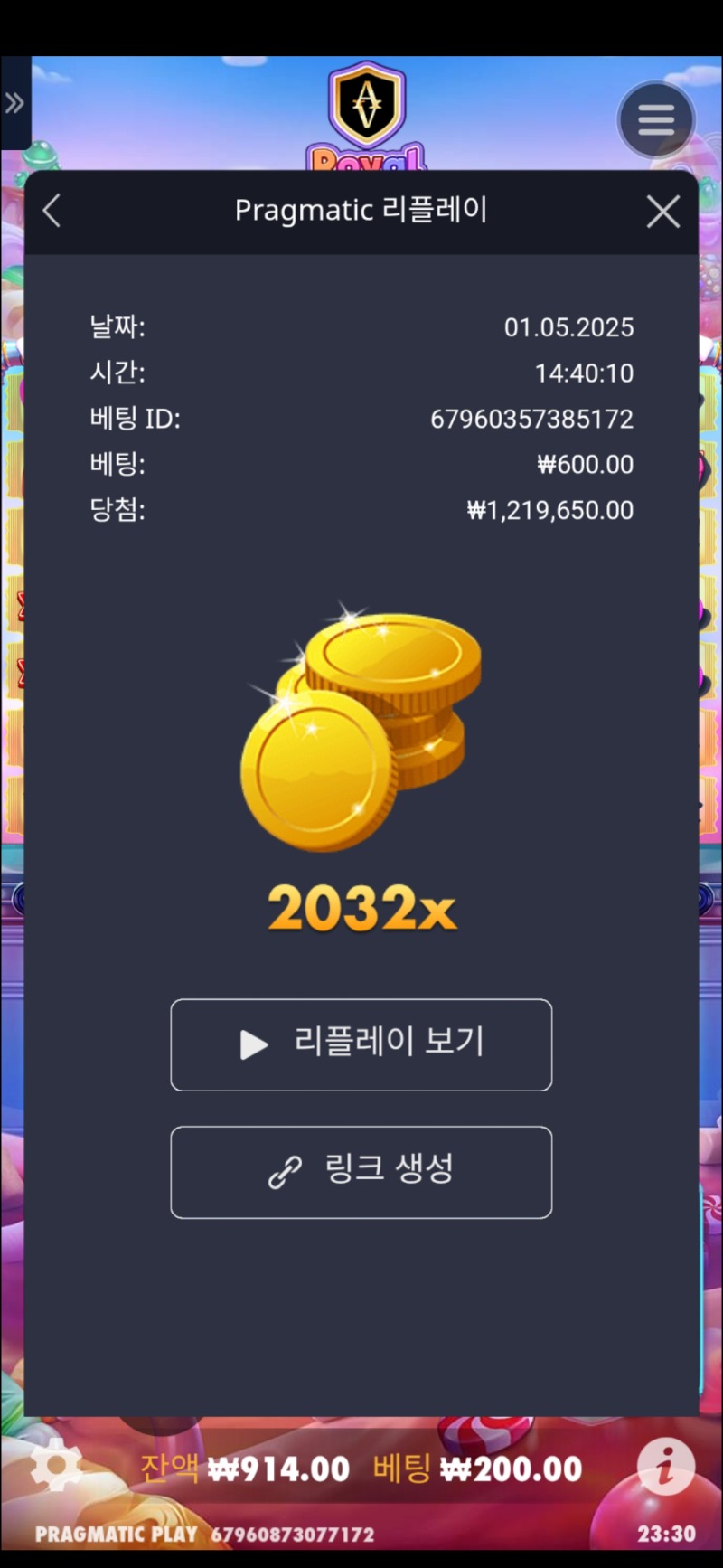 로얄슈천 2032배