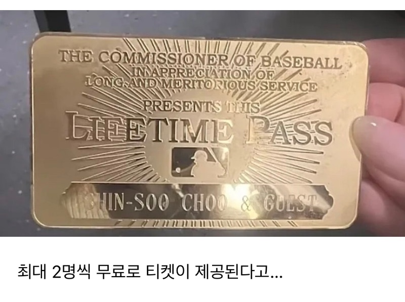 미국 모든 MLB 구장 프리패스 카드