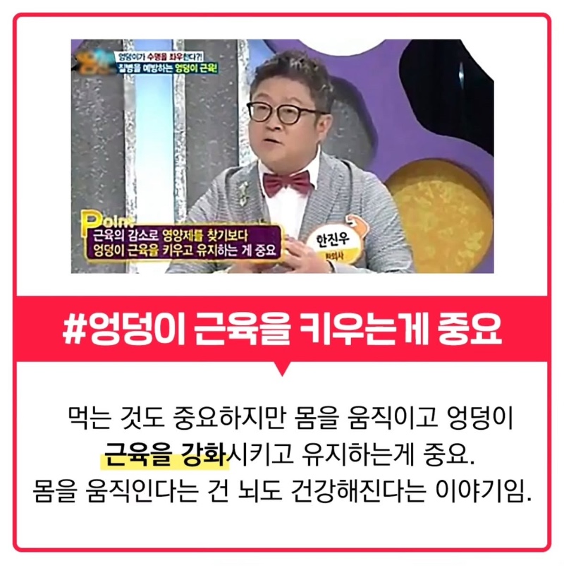 엉덩이 큰 사람이 오래사는 이유