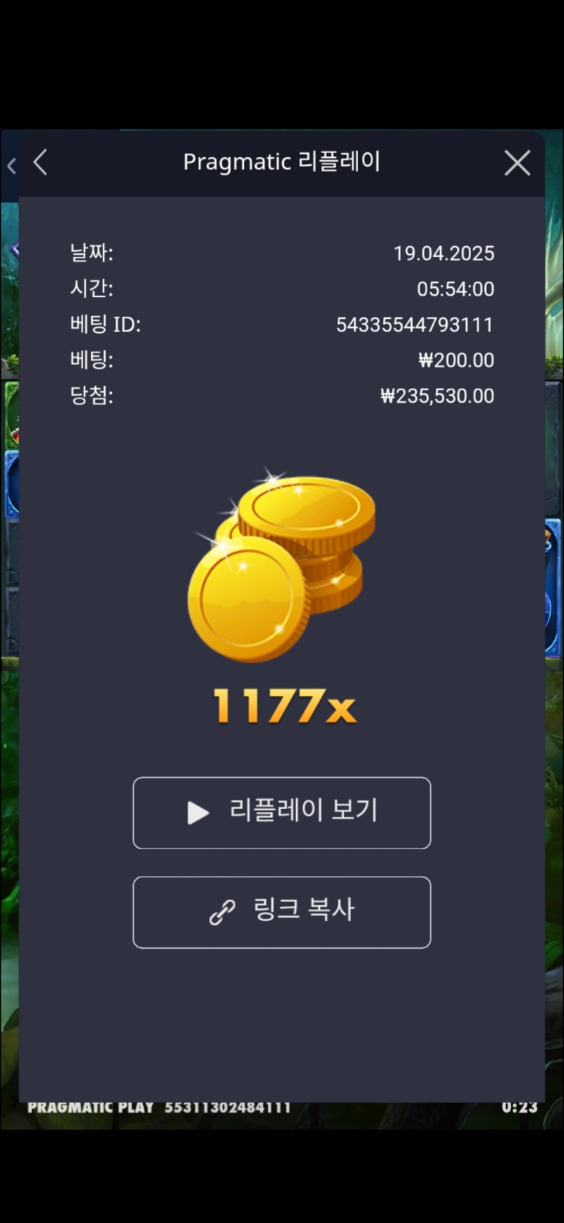 멀린 1177배