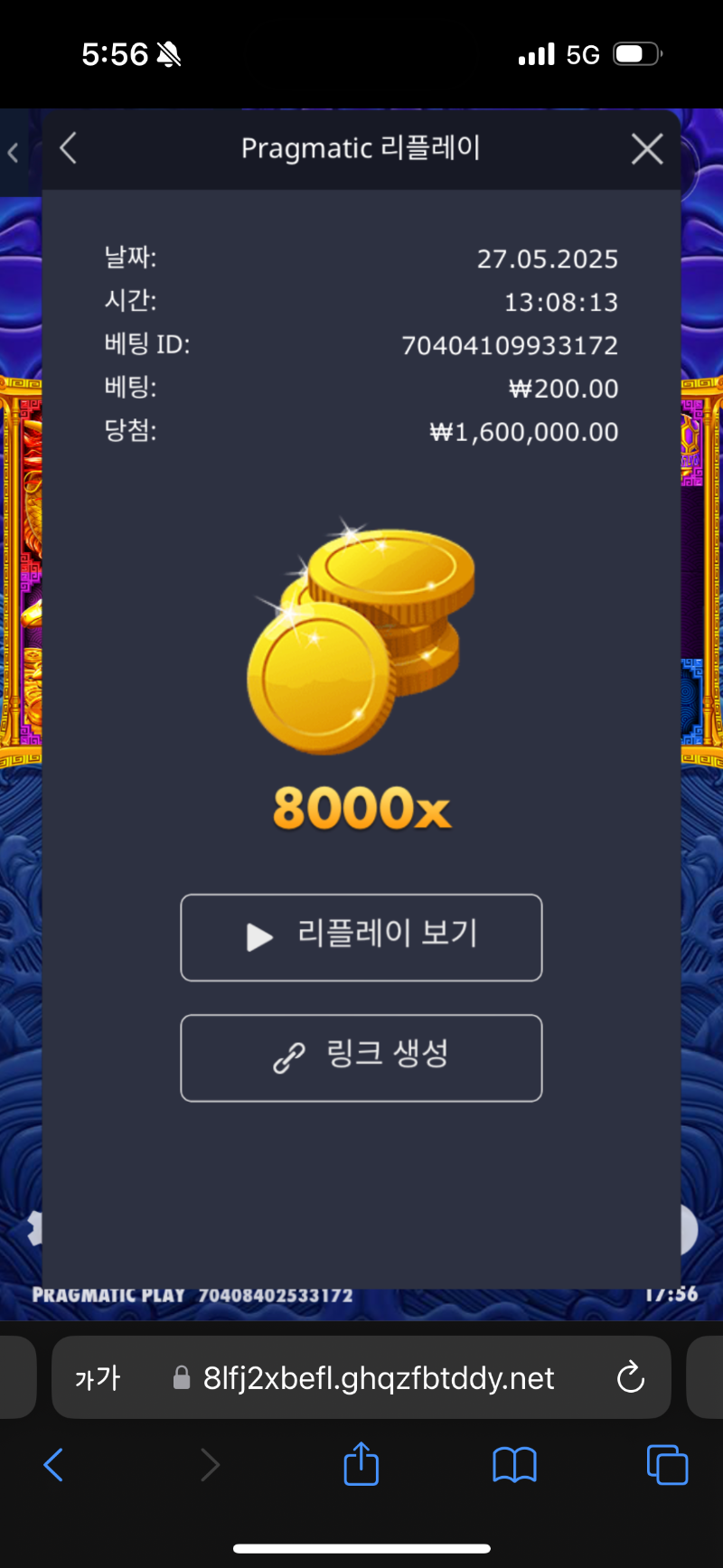 오2 8000배