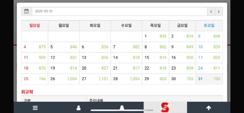 만근 신청!!