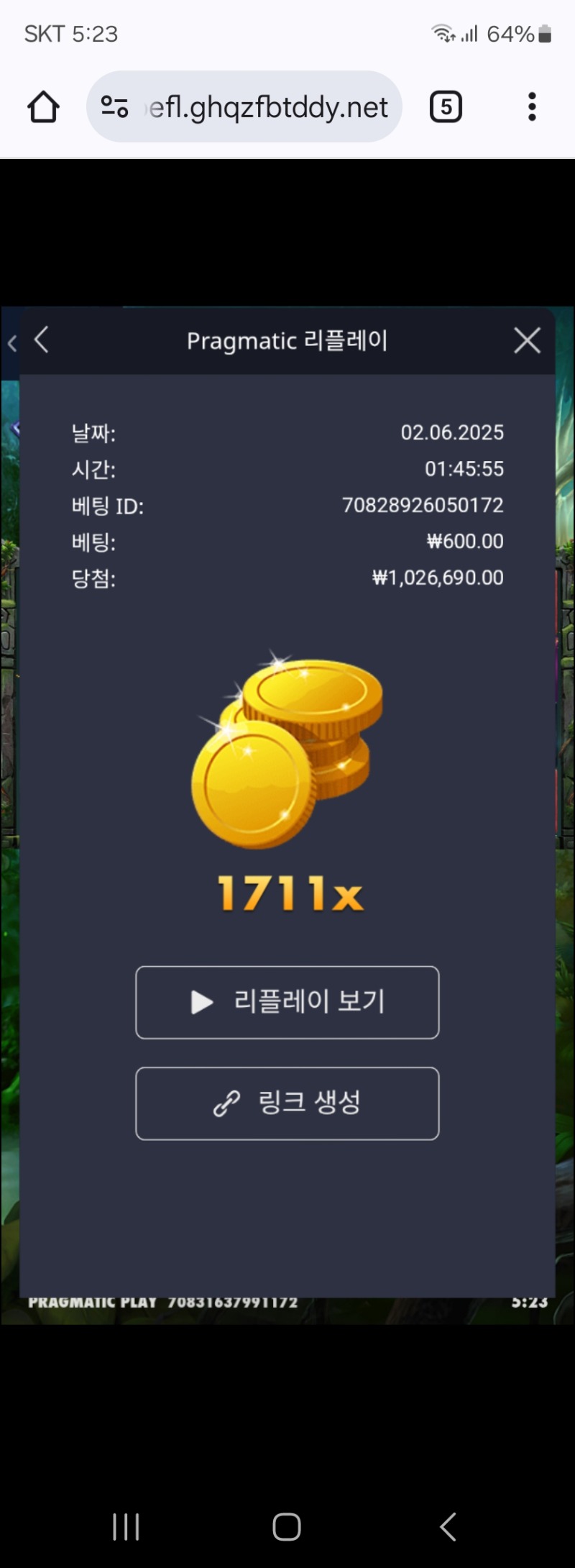 멀린1711배