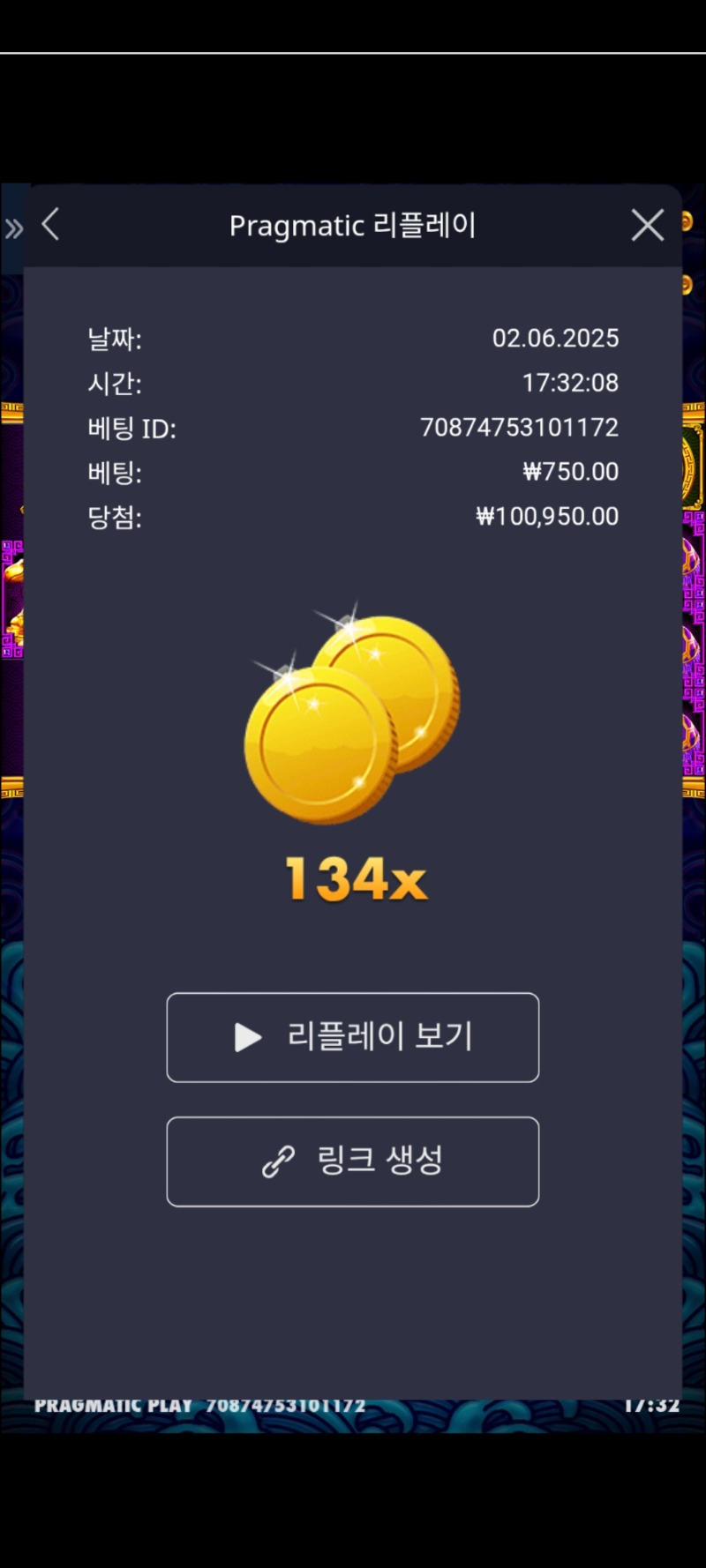 오라메 134배
