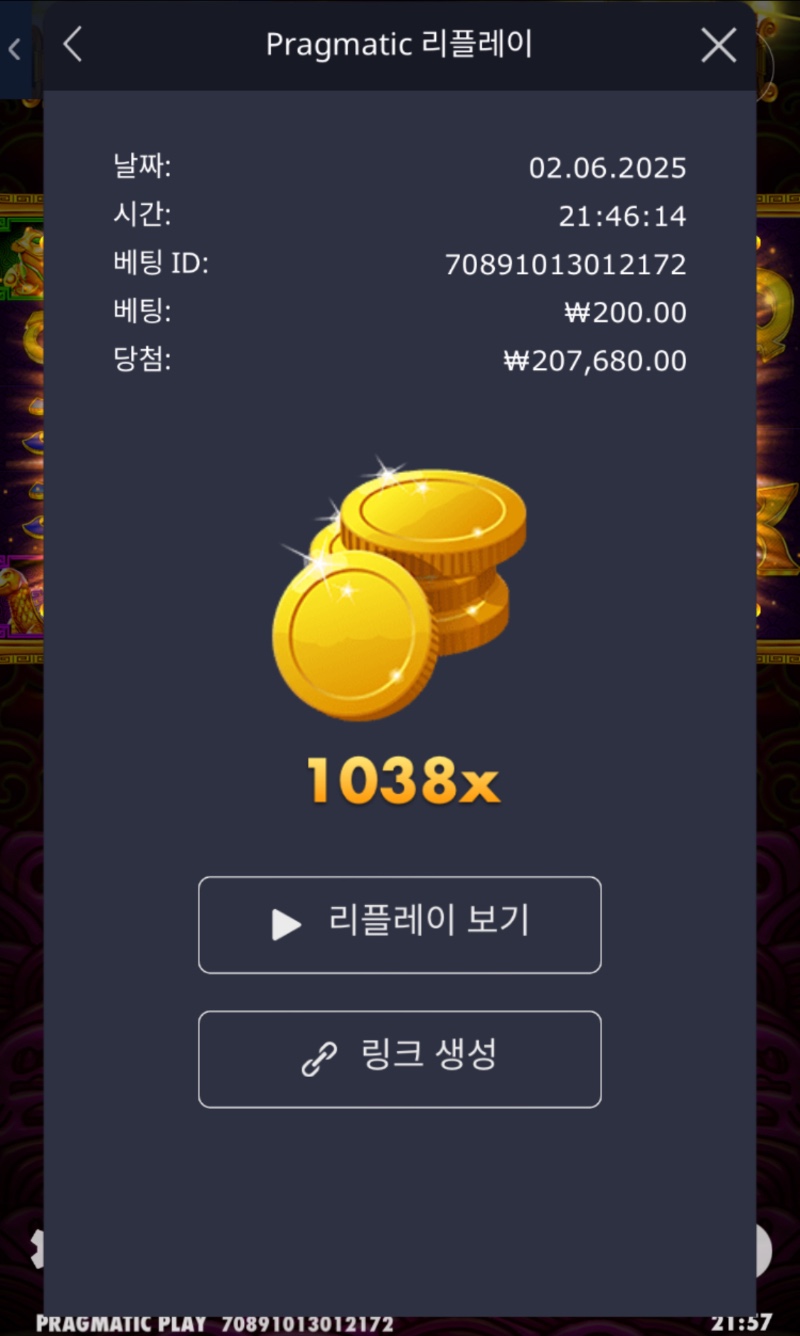 토라메 1038배
