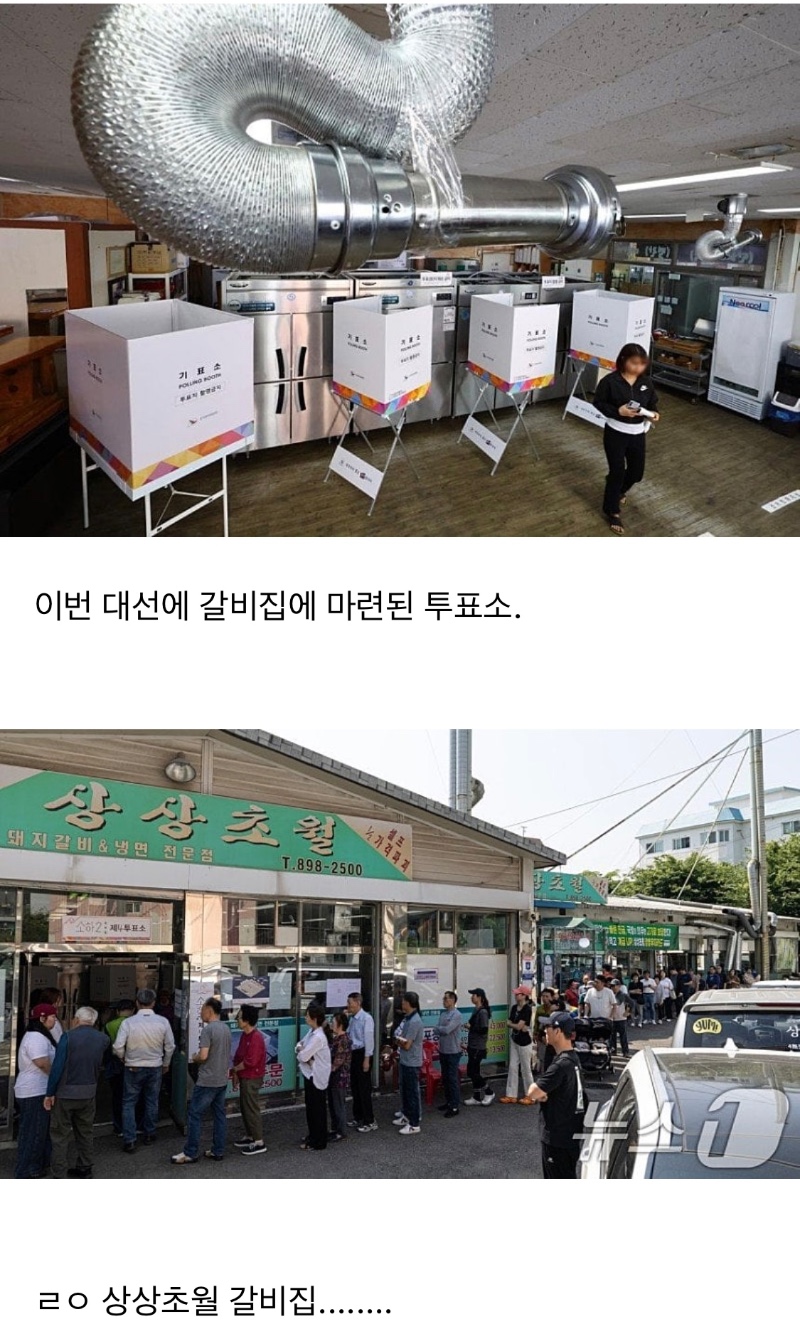 진짜 상상초월 투표소