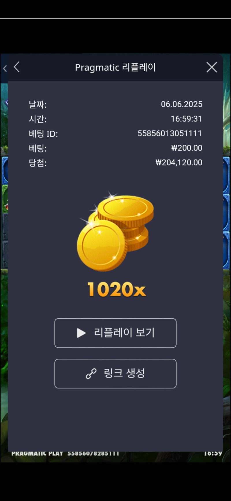멀린1020배