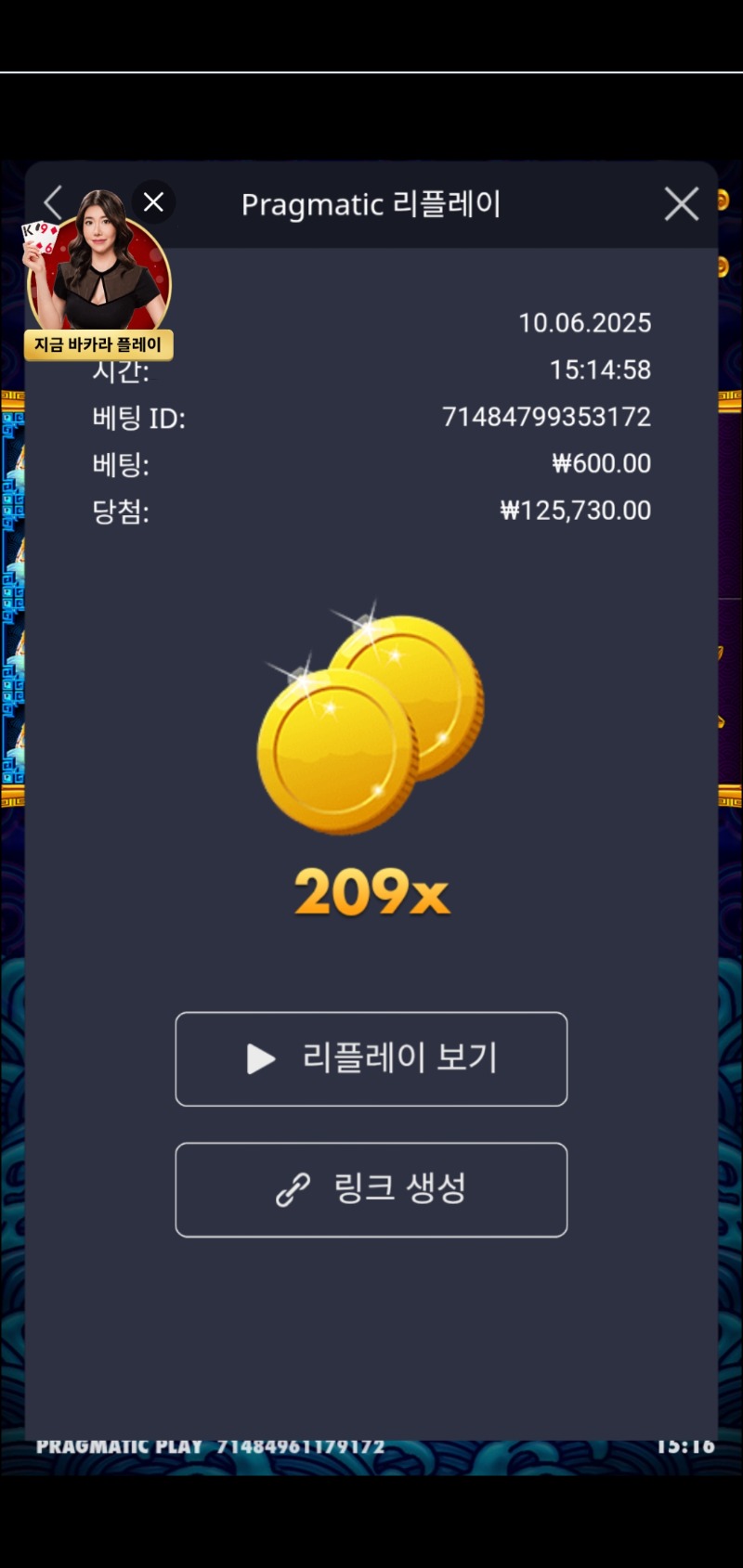 오라메 209배