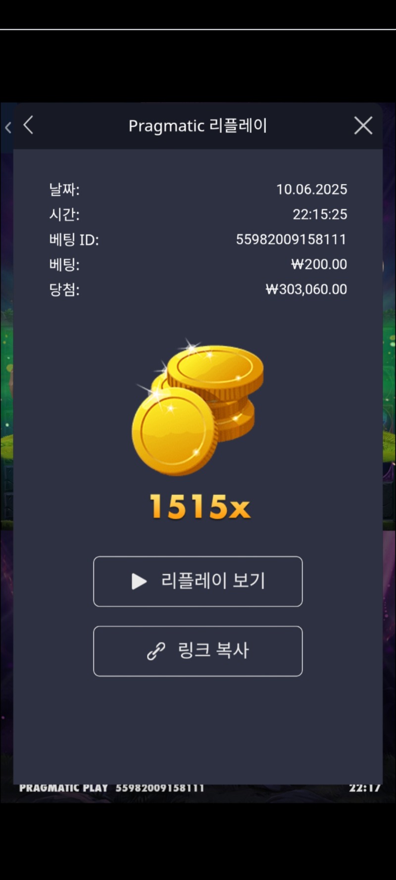 멀린 1515배