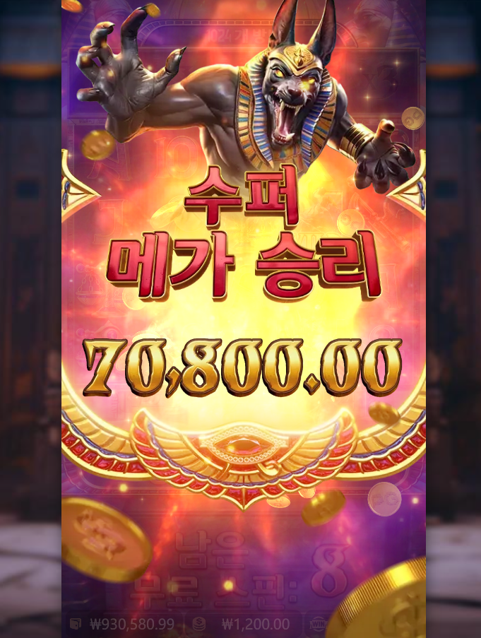 아누비스 형님이 제대로 축복하셨다ㅋㅋ