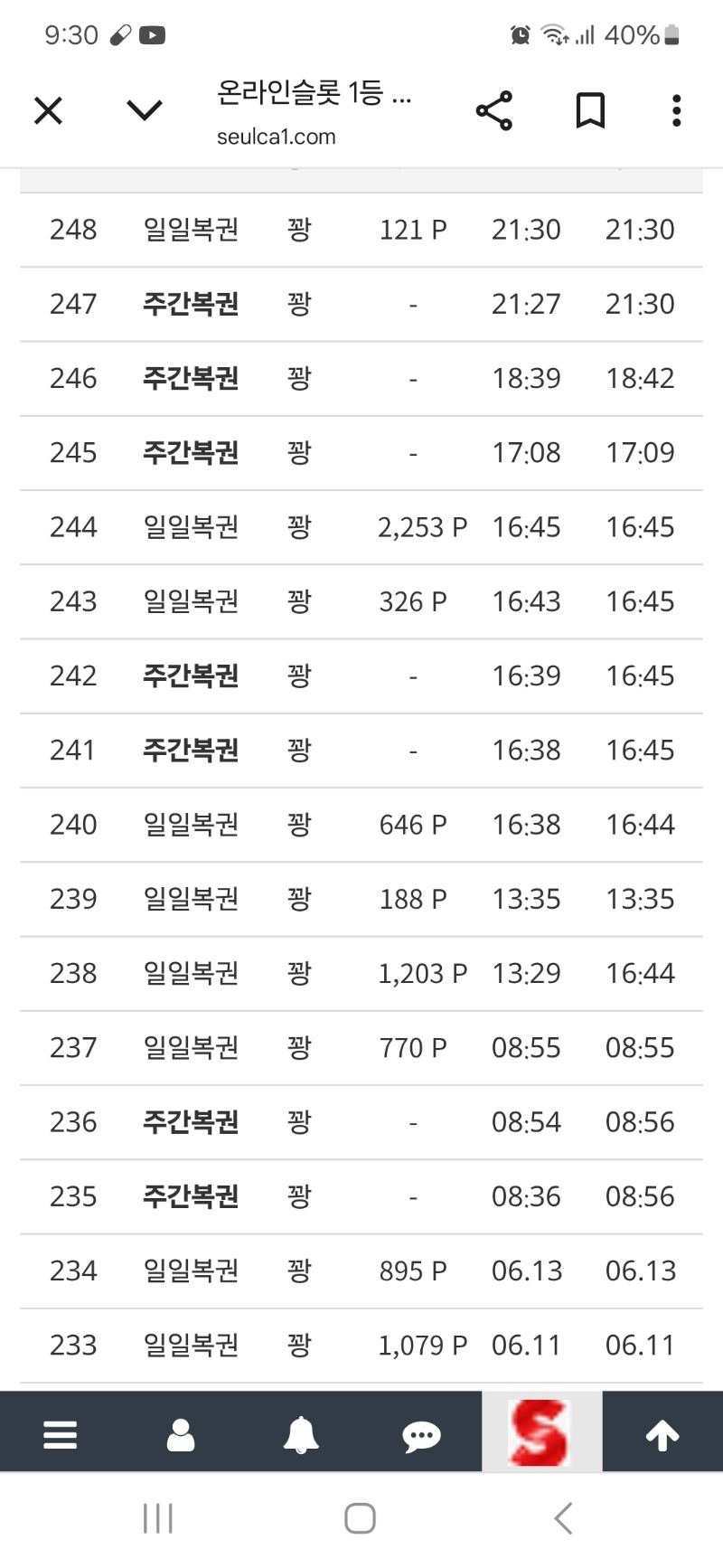 복권 너무안나오네요..ㅠㅠ