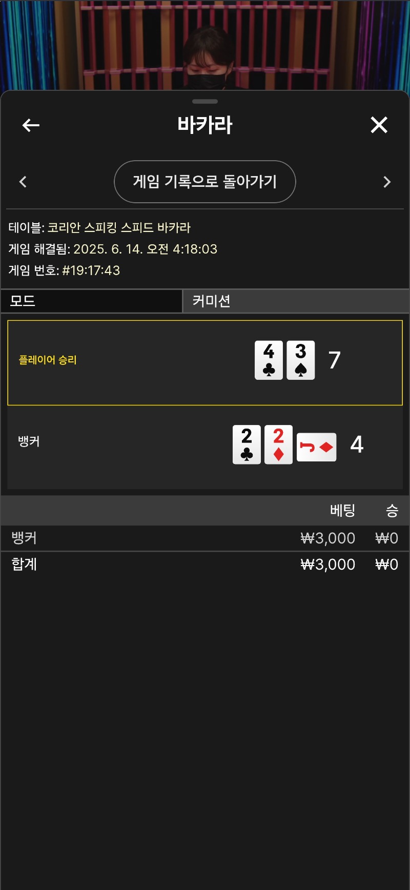 바카라 짜투리 ~