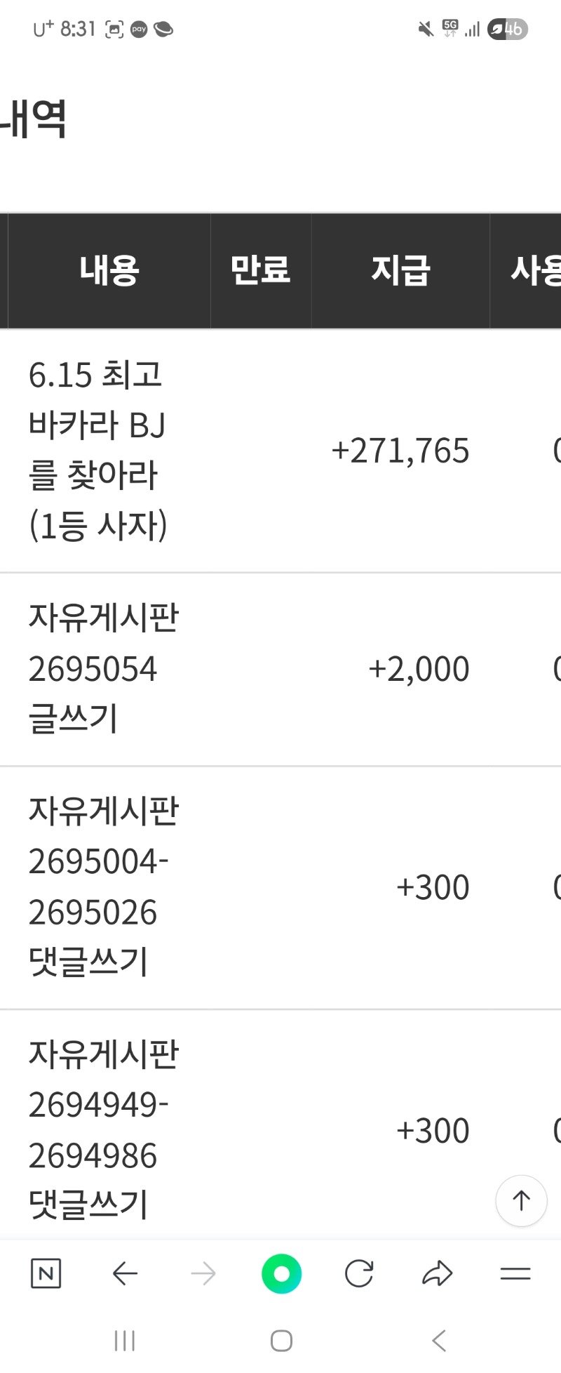 최바비 적중 !
