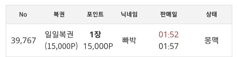 복권구매한번~