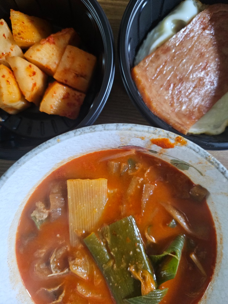 오늘의 아점~~불지옥 육계장