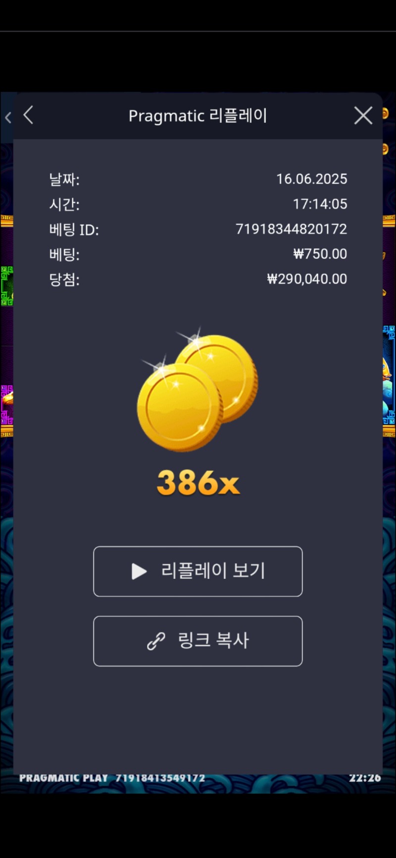 오늘의배당 386배
