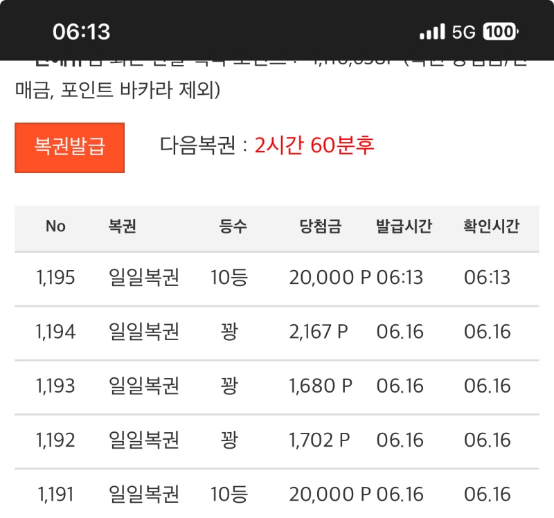 일복 10등ㅎㅎㅎㅎㅎ