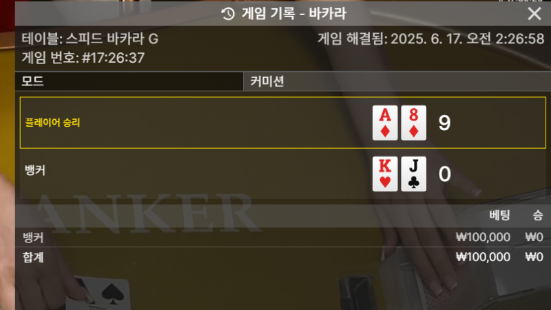 바카라 패 1
