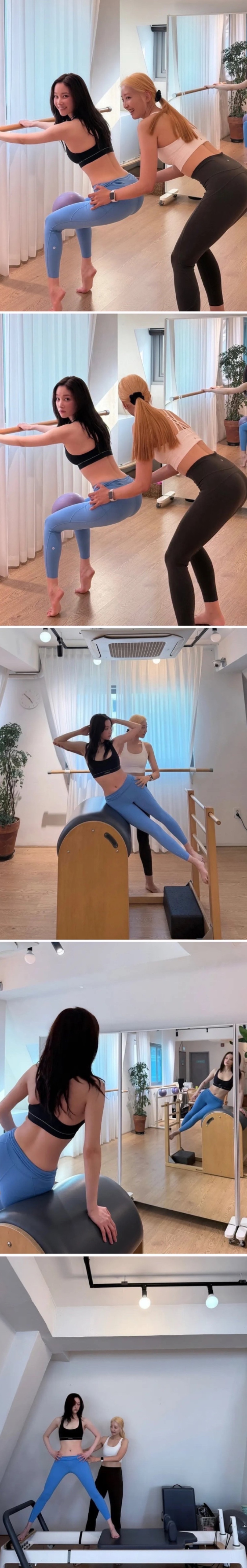 필라테스 하는 전종서
