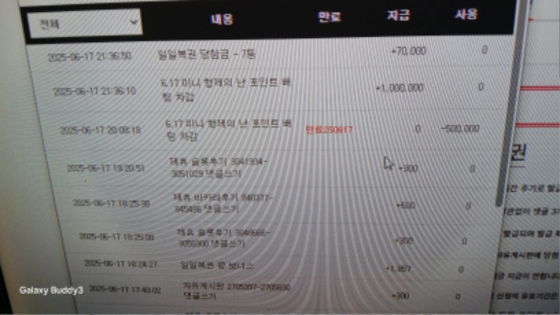 미니형난 포인트 들어와네요