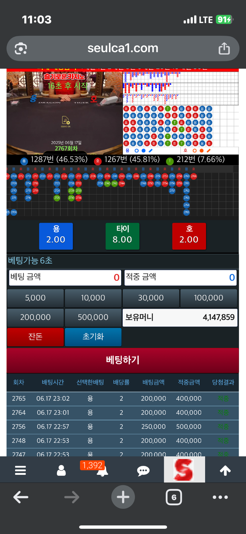 400만포 오랜만에