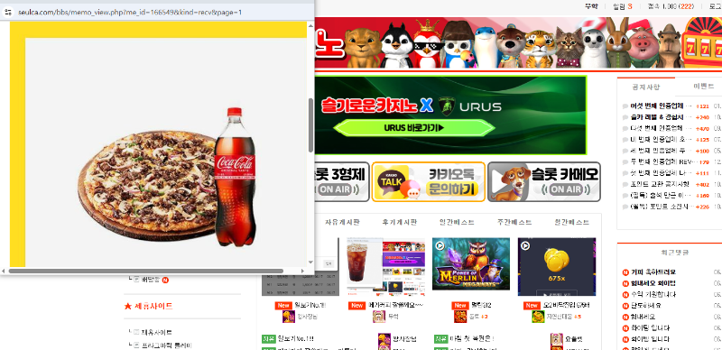 이게 무슨일이고~ 팽이 덕분에 피자까지