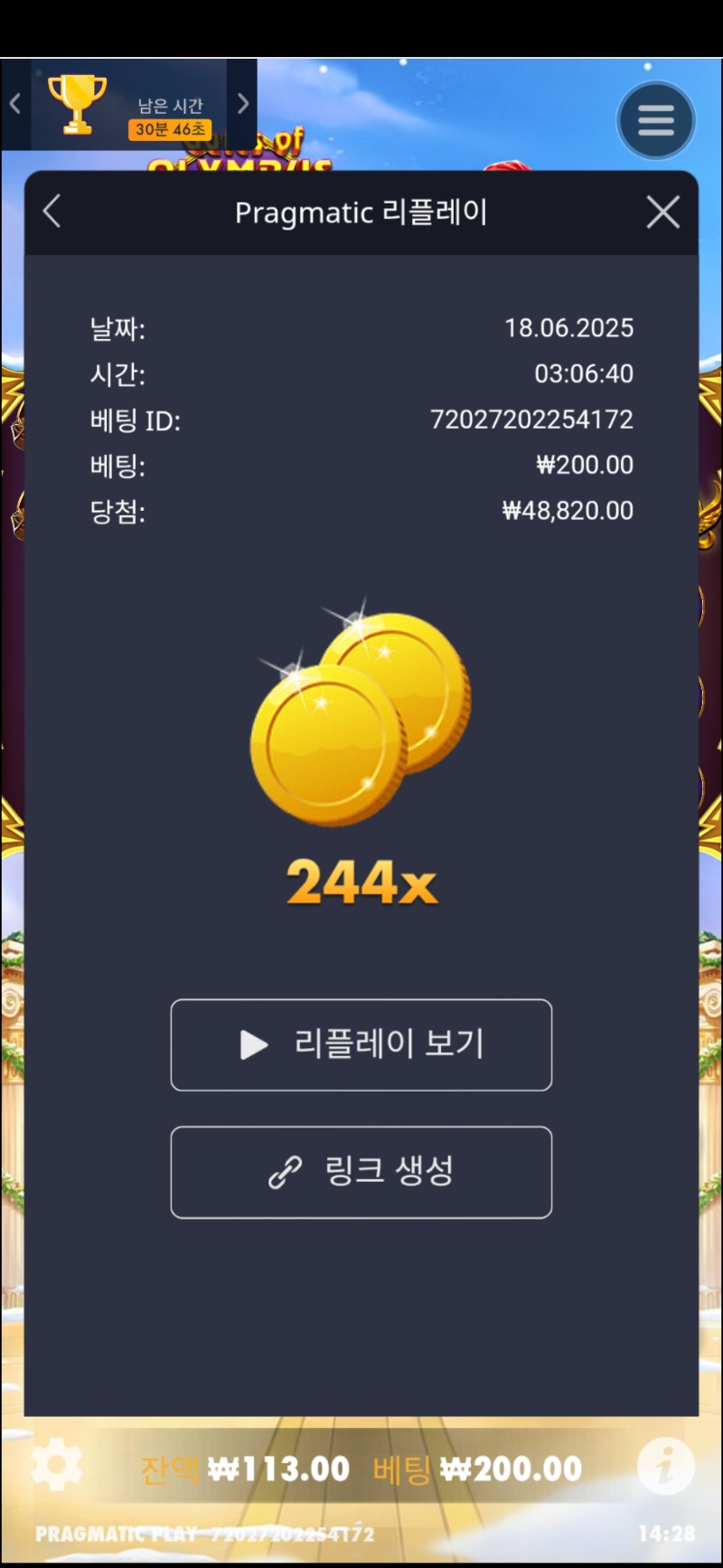 올림푸스 크리스마스244배