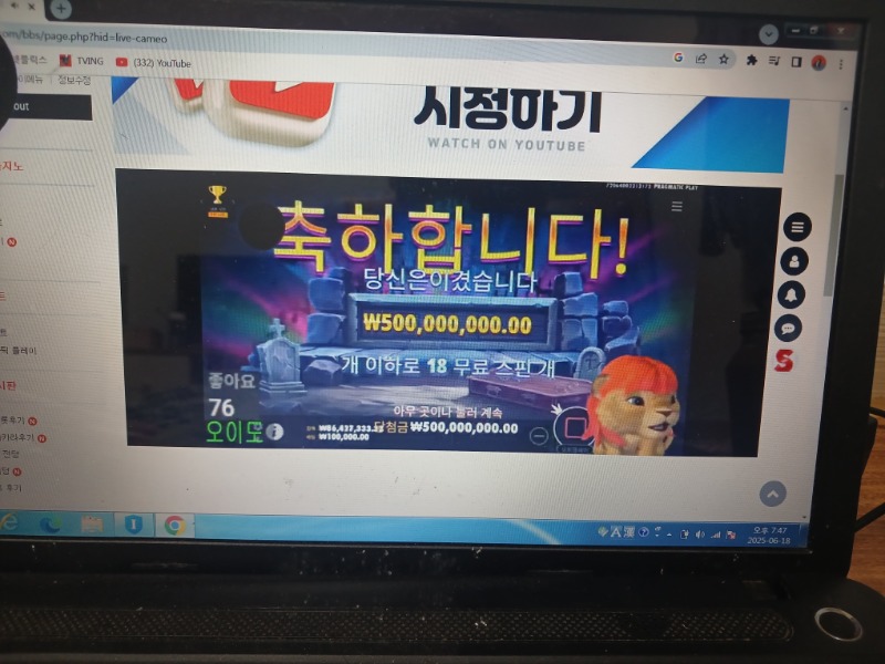 사자 뱀피 맥스 5억 나이스요~
