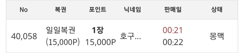 없는살림에 구매복권을 노려보자~