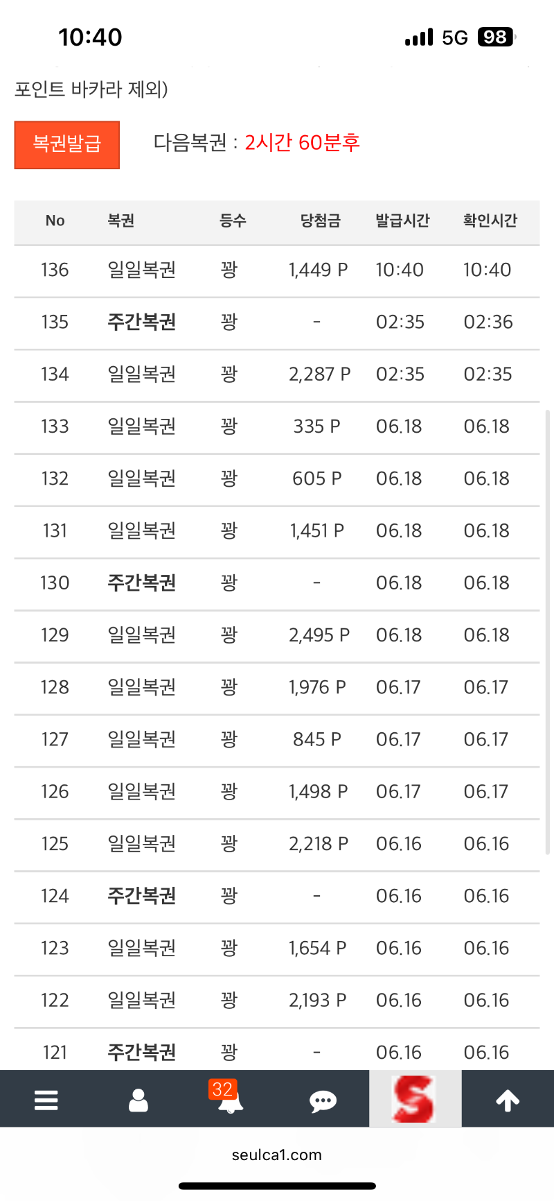 너무하네 복권이