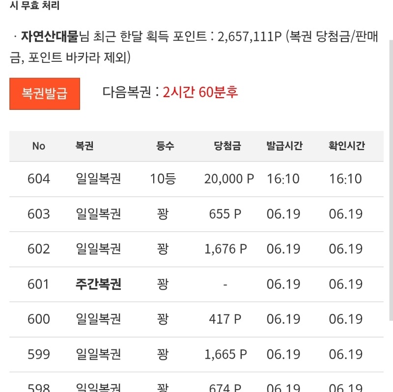일복10등