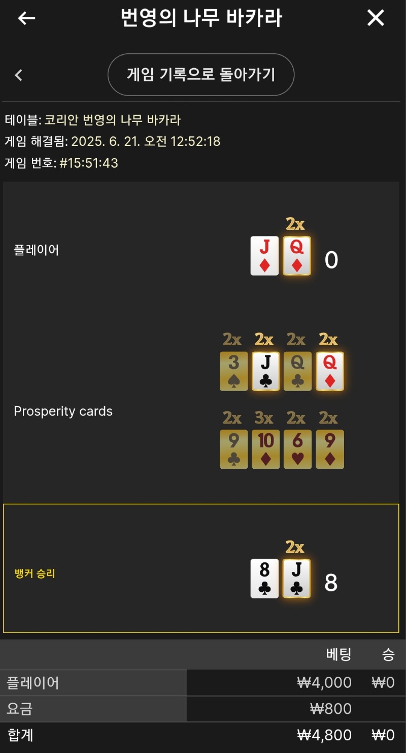 번영 소액 3연패