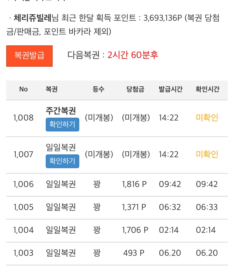 이제서야 쌍복이 오면 어쩌니..
