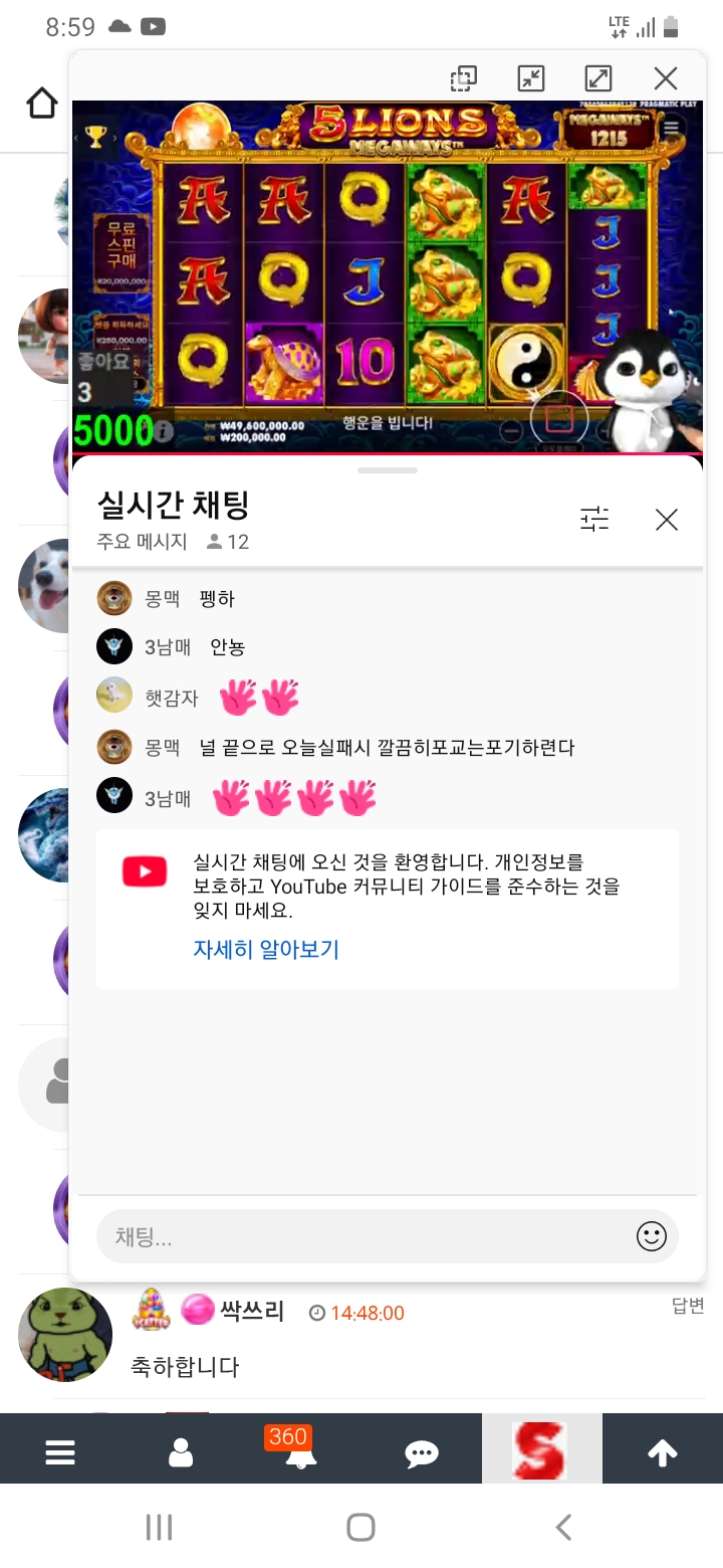 펭이방송 놀러오세요