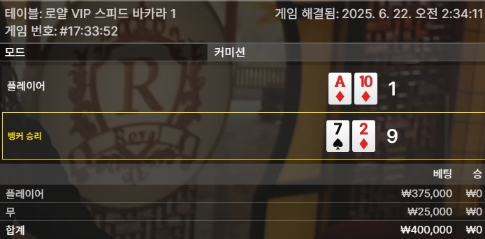 카라 1패