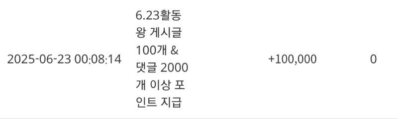 활동포인트 감사합니다.
