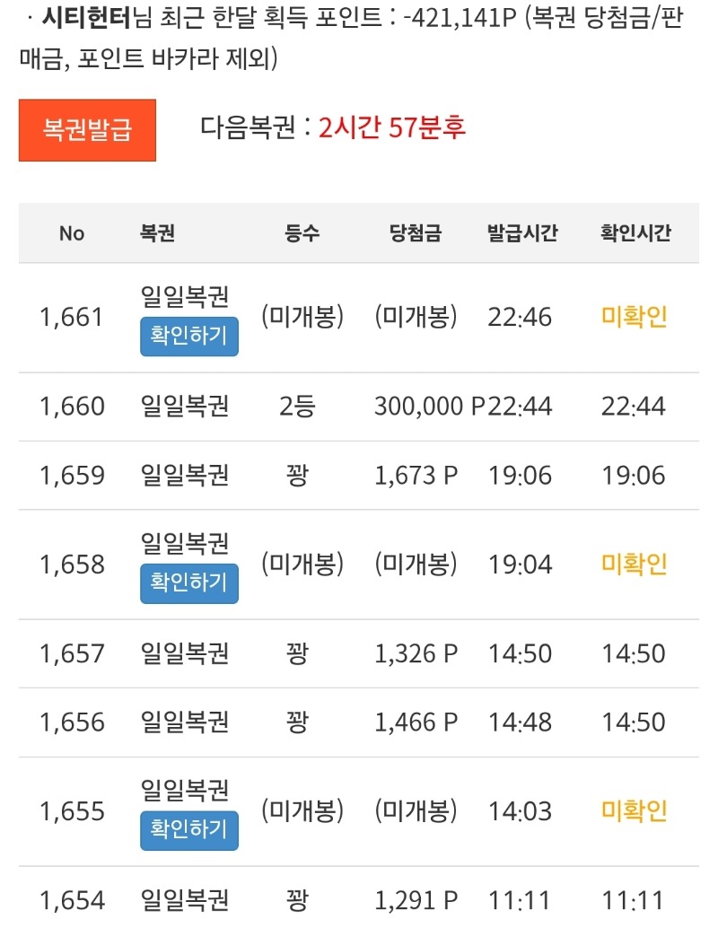과연 구매복권은....