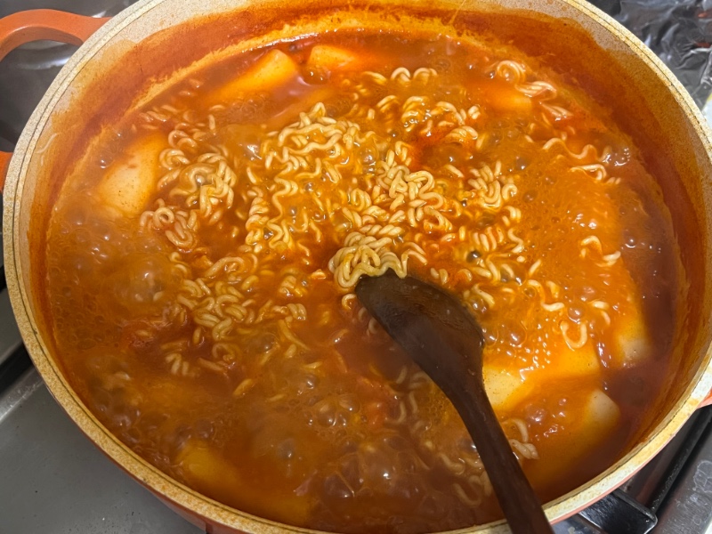 국물라볶이 만드는중~~
