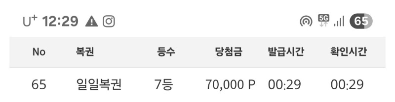 일복  7등 ㅅㅅ